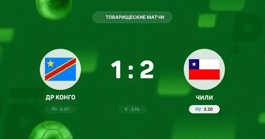 Сборная Чили обыграла ДР Конго в товарищеском матче