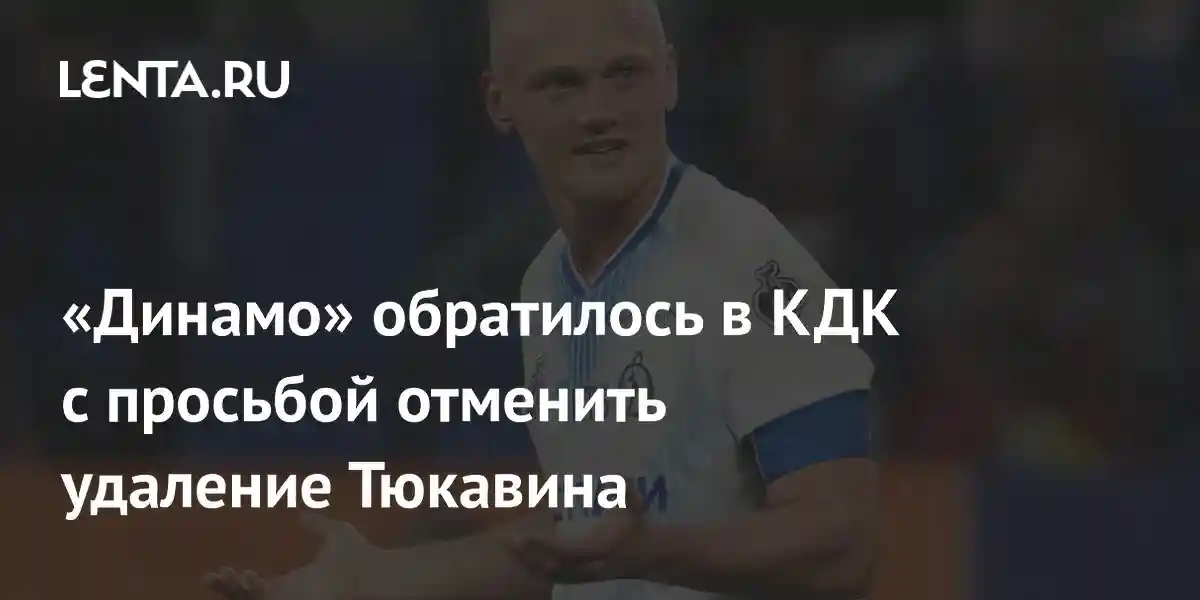 «Динамо» обратилось в КДК с просьбой отменить удаление Тюкавина