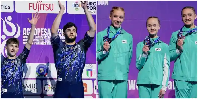 Белорусы завоевали две бронзы на чемпионате мира по спортивной акробатике
