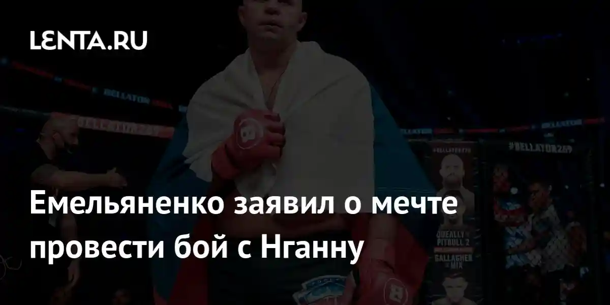 Емельяненко заявил о мечте провести бой с Нганну